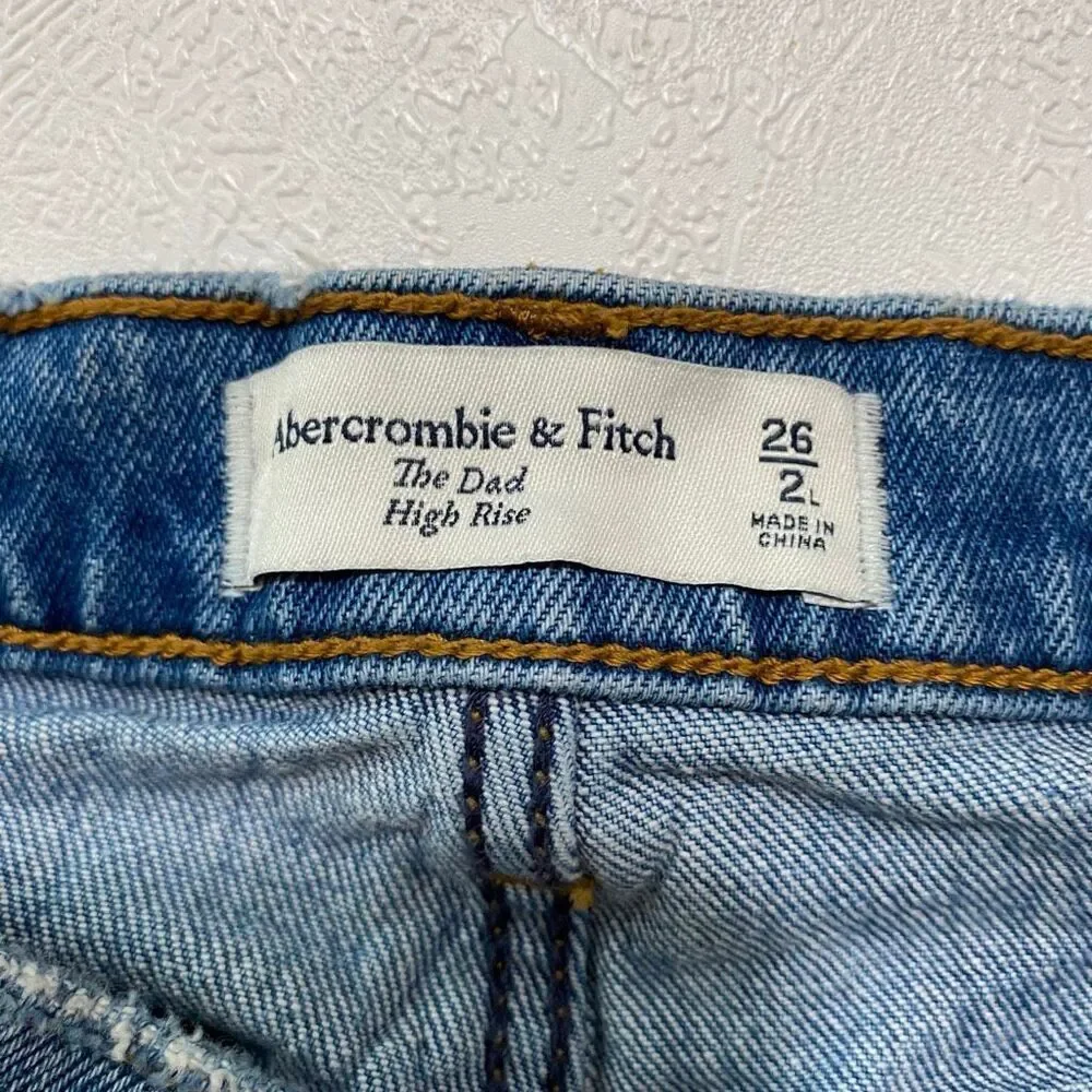 Abercrombie & Fitch 90s High Rise Straight Leg Jeans Size 26
